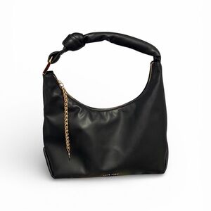 Anne Klein Black Hobo with Gold Chain